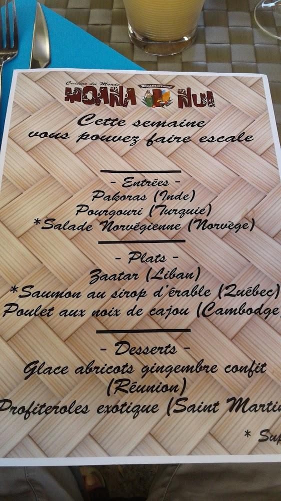 MOANA NUI Cuisine du monde - Menu Image 2